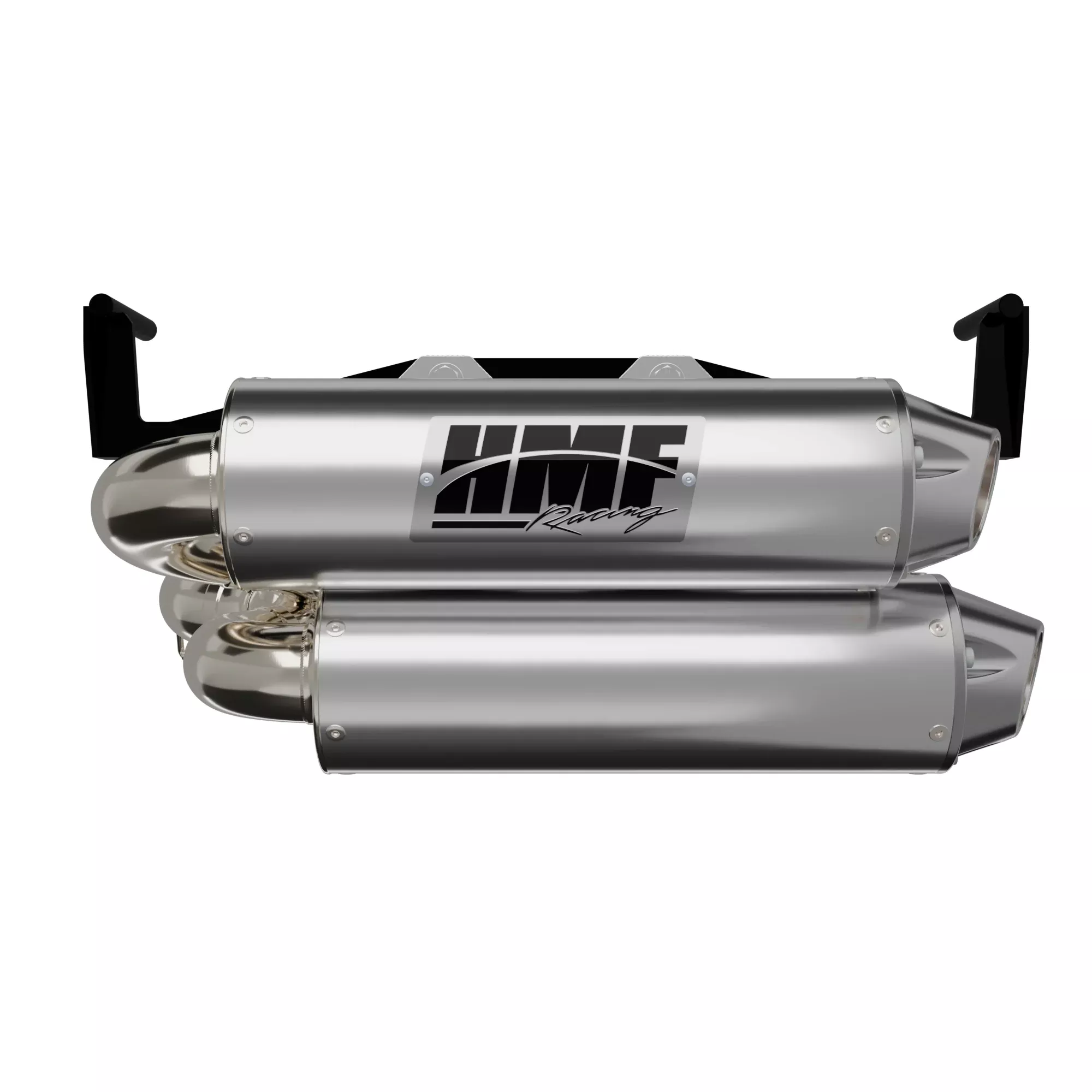 HMF Muffler Dual Full System Performance Exhaust Brushed Euro Polished End Cap For Can-Am Outlander 1000/850 2025-2026 14656636086