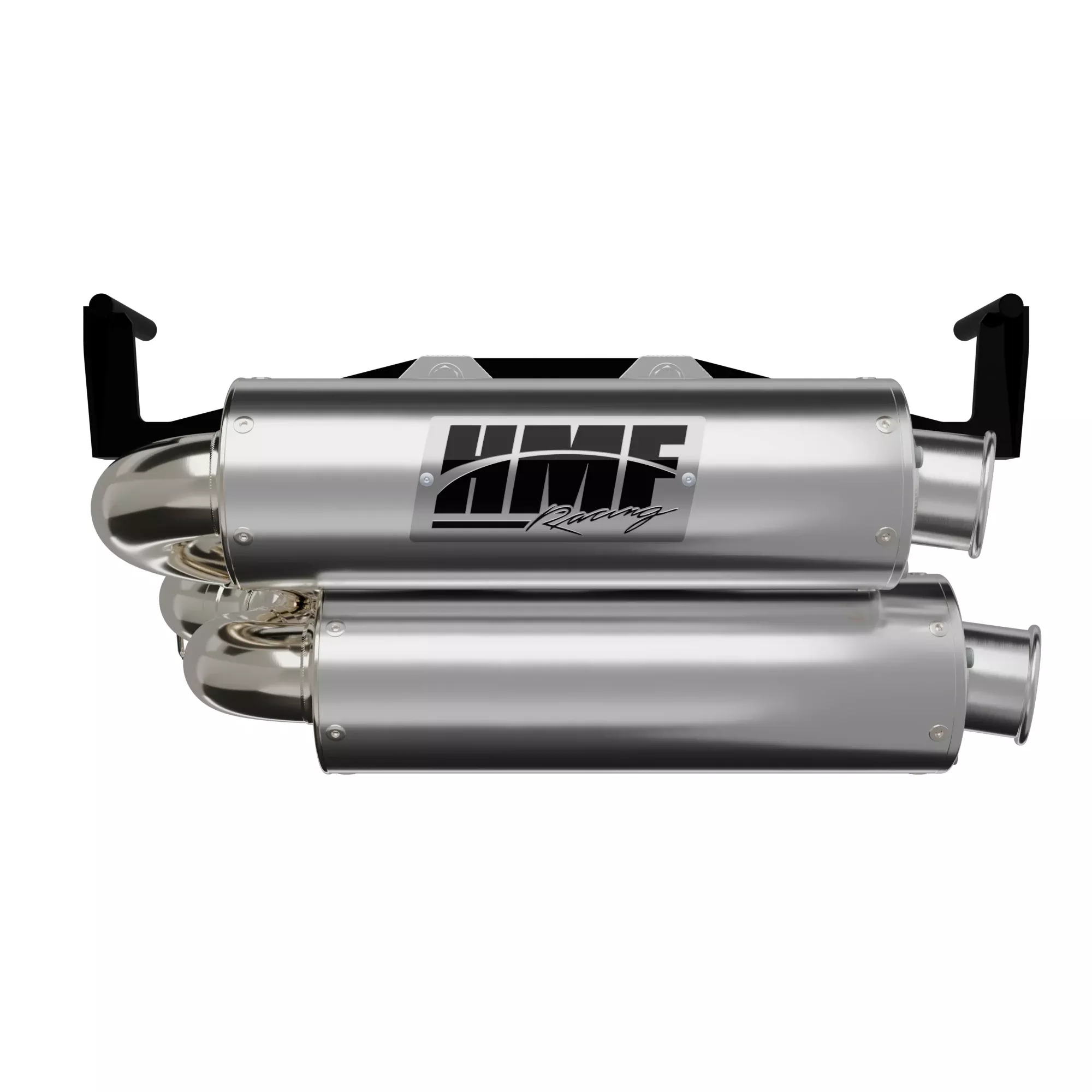 HMF Muffler Dual Full System Performance Exhaust Brushed Turn Down Brushed End Cap For Can-Am Outlander 1000/850 2025-2026 14656636071