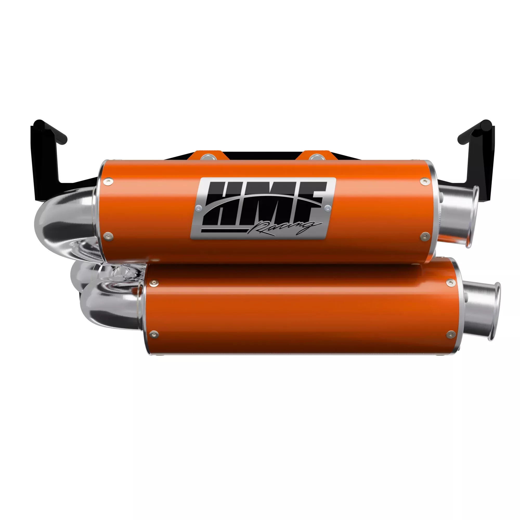 HMF Muffler Dual Full System Performance Exhaust Orange Crush Turn Down Brushed End Cap For Can-Am Outlander 1000/850 2025-2026 14656639471