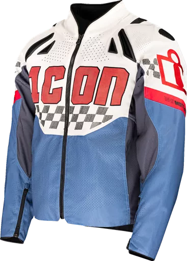 Icon Contra 3 Hero White Blue Jacket