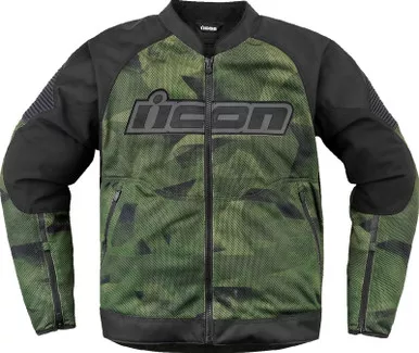 Icon Overlord 3 Mesh Camo CE Green Jacket