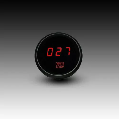 Intellitronix LED Digital Transmission Temperature Gauge – Black Faceplate With Black Bezel
