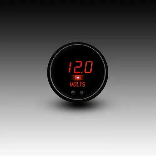 Intellitronix LED Digital Voltmeter Gauge – Black Faceplate With Black Bezel