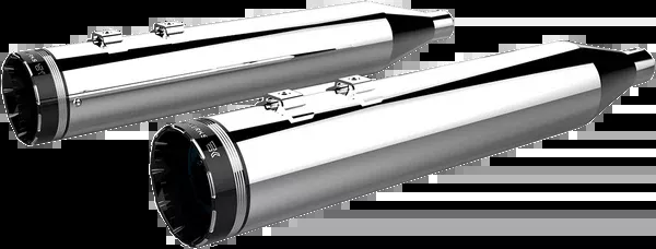 Khrome Werks 4-1/2″ HP-Plus Slip-On Mufflers – Chrome With Tracer Tip