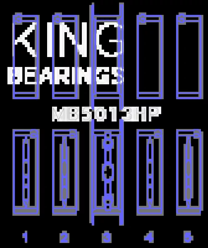 King Engine Bearings Chevy LS1/LS6/LS3 Bi-Metal Performance Main Bearing Set - Size STD