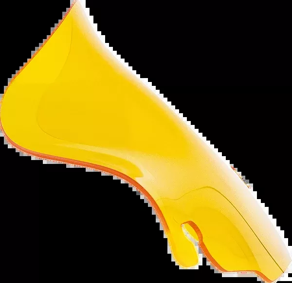 Klock Werks Kolor Flare Windshield - 6-1/2" - Yellow - '96-'13 FLHT/FLHX