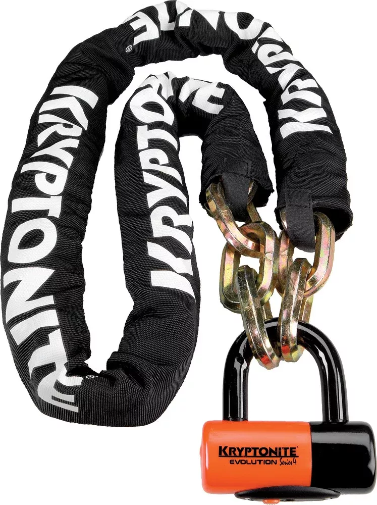 Kryptonite NEW York Chain With Evolution Series 4 Disc Lock 5′-6″ – 999522