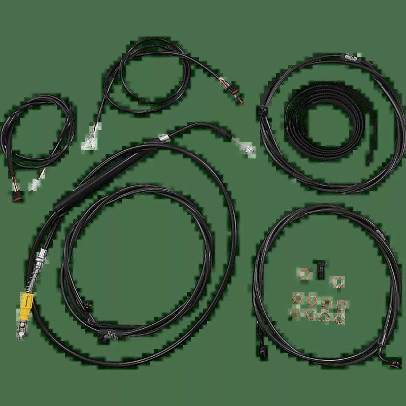 LA Choppers Handlebar Cable Kit 12" 14" Plug And Play Wiring Vinyl