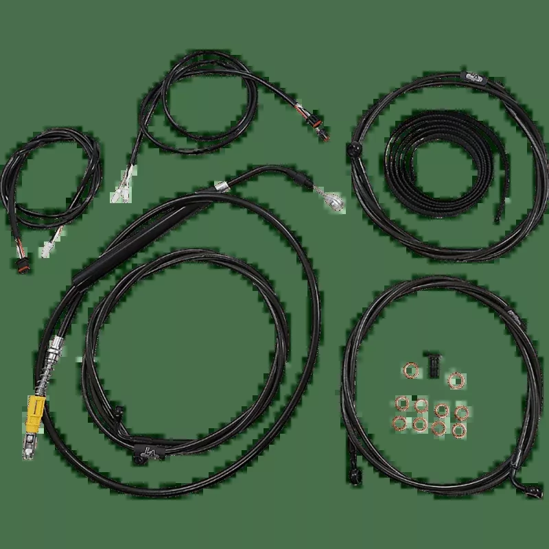 LA Choppers Mini Handlebar Cable Kit Plug And Play Wiring Vinyl