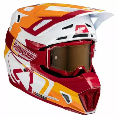 Leatt Moto 7.5 V25 Ruby Helmet Kit