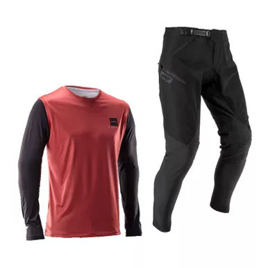 Leatt MTB Gravity 1.0 Dusty Red Ride Kit