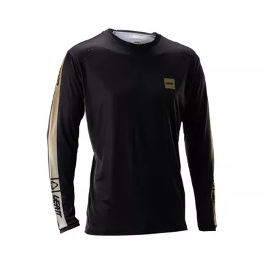 Leatt MTB Gravity 4.0 Long Sleeve Stripe Black Jersey