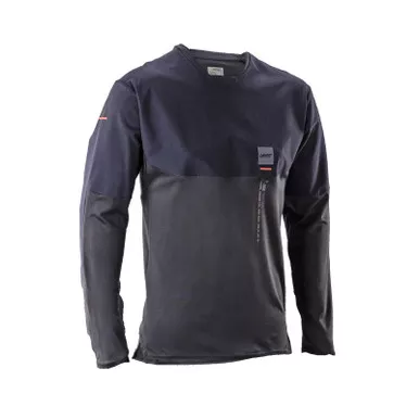 Leatt MTB Trail 6.0 Cargo Long Sleeve Ghost Black Jersey