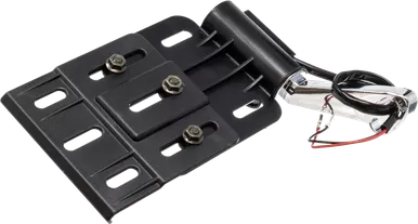 Letric Lighting Co Foldable Tag Mount W Light Blk/Chr - LLC-XLD-SMT