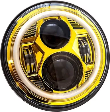 Letric Lighting LLC-CC-7G 7in. Color Collection Wide-Array LED Headlight – Gold