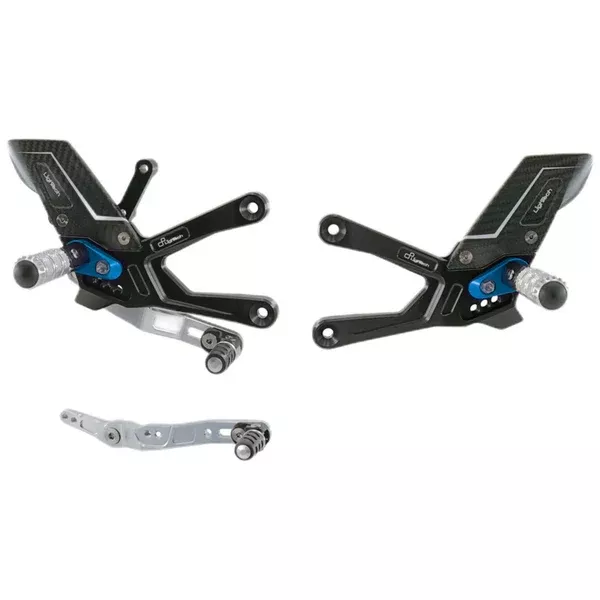 LighTech R Series Blue Adjsutable Rear Sets For Yamaha R1 R1S R1M