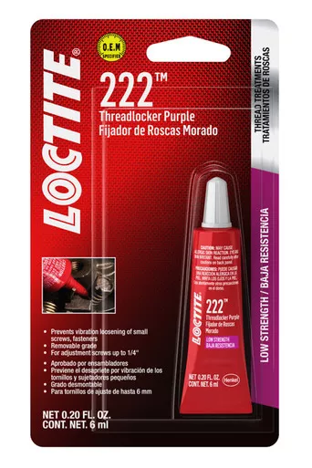 Loctite Threadlocker 222 Low Str ength Purple 6ml 555339