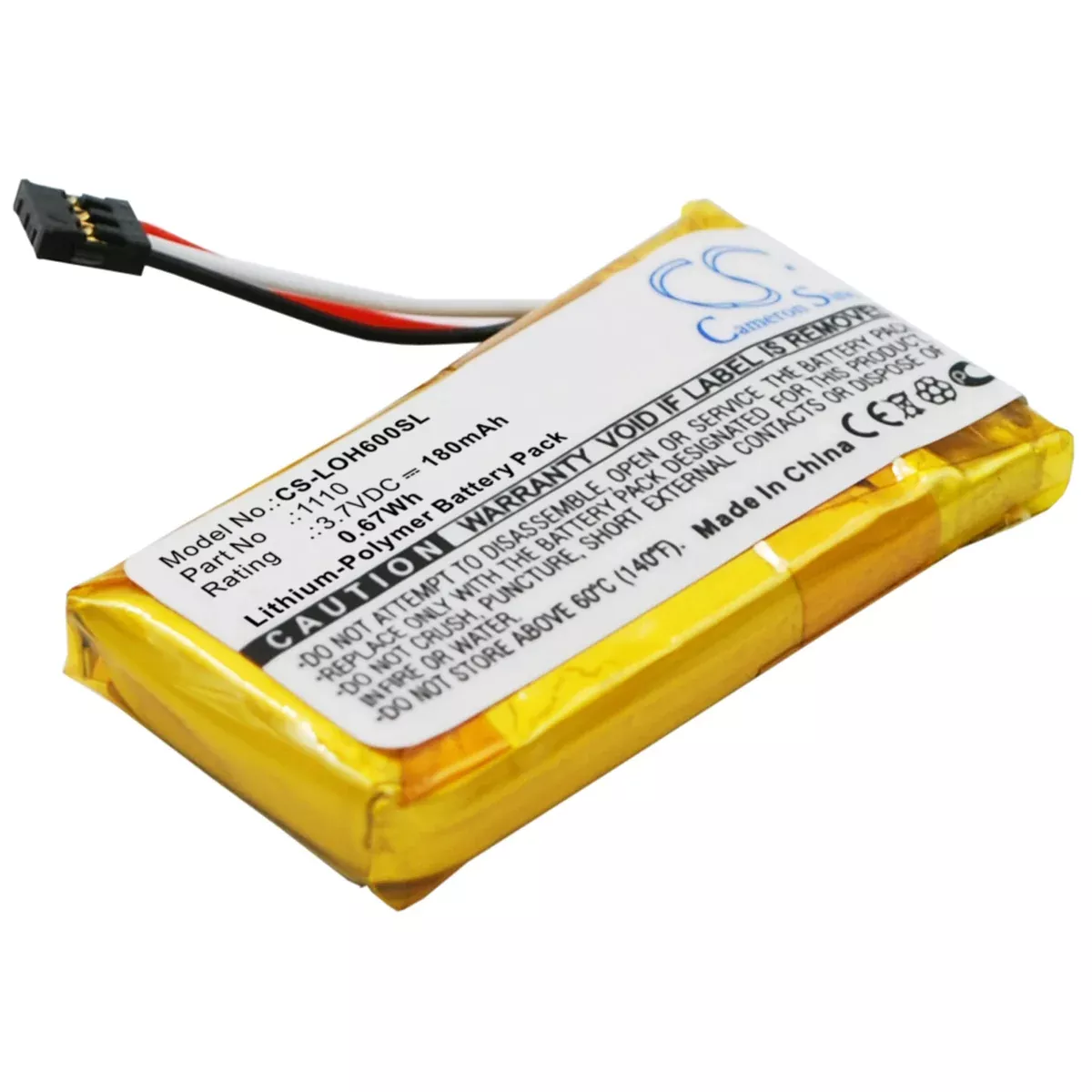 Logitech H600 981-000341 Headphone Replacement Battery
