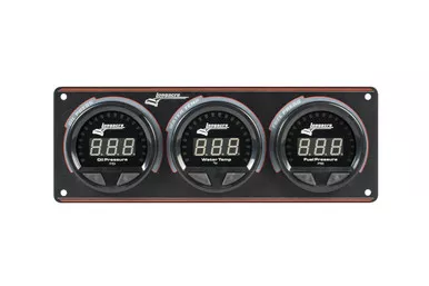 Longacre Waterproof LED 3 Gauge Panel OP/WT/FP 52-44662