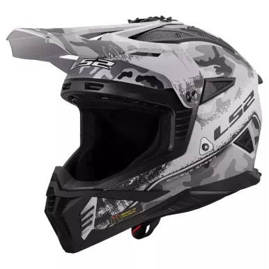 LS2 Gate II Carbine Matte Gray Black Helmet
