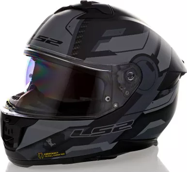 LS2 Stream II Shadow Matte Gray Black Helmet