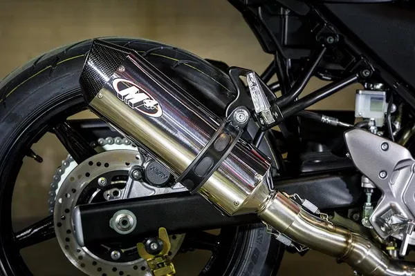 M4 Exhaust 2017-2022 Suzuki SV650 Full System Polished