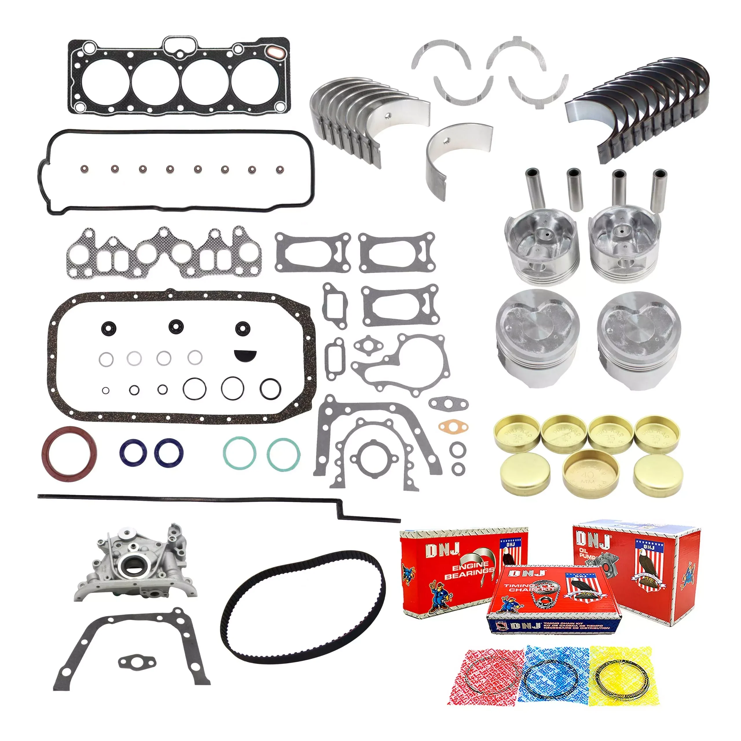 Master Engine Rebuild Kit 1983-1985 Toyota 1.6L