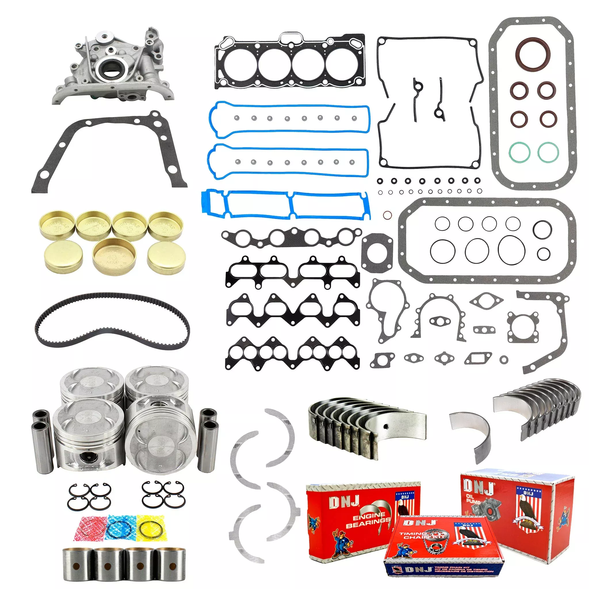 Master Engine Rebuild Kit 1988-1989 Chevrolet,Toyota 1.6L