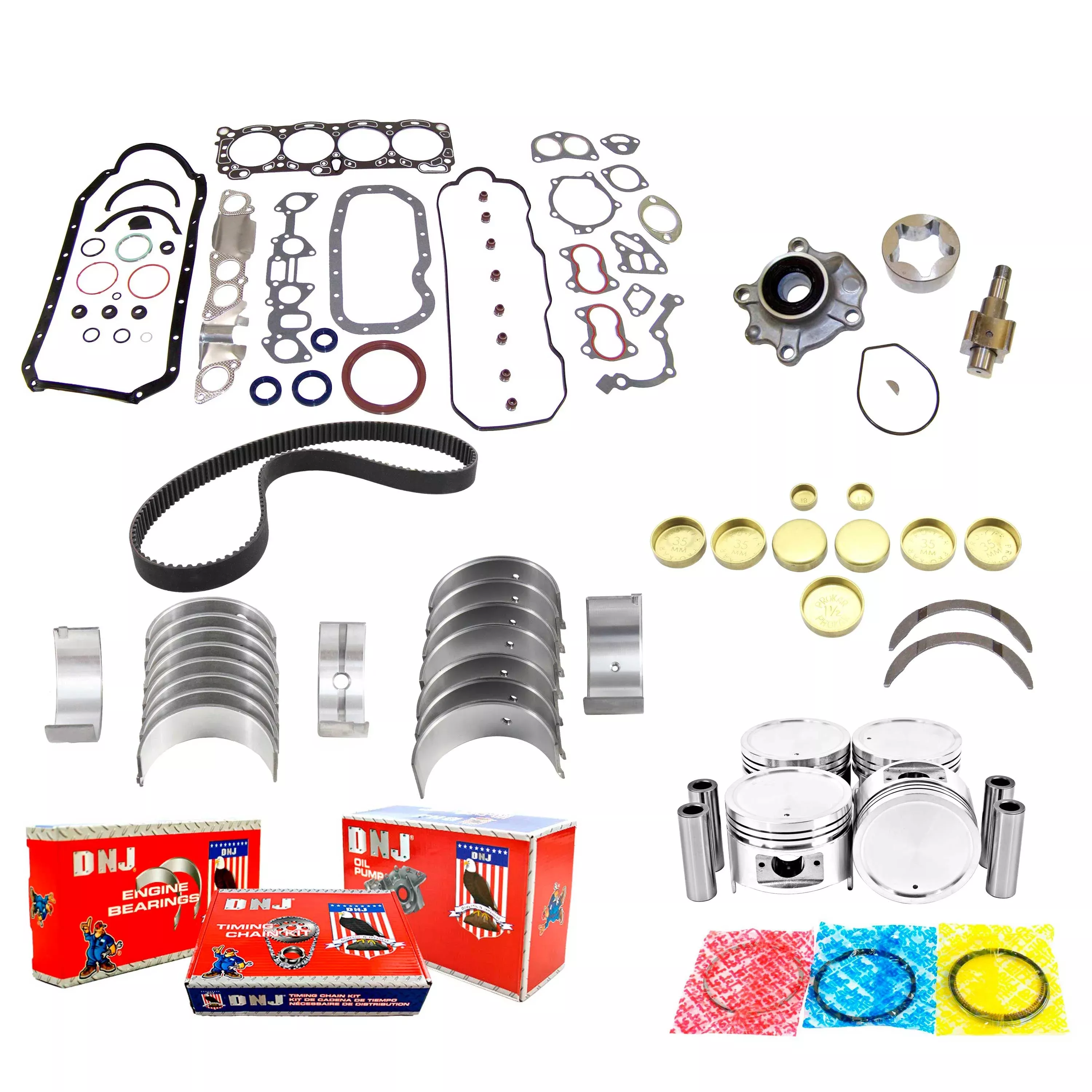 Master Engine Rebuild Kit 1988-1992 Isuzu 2.6L
