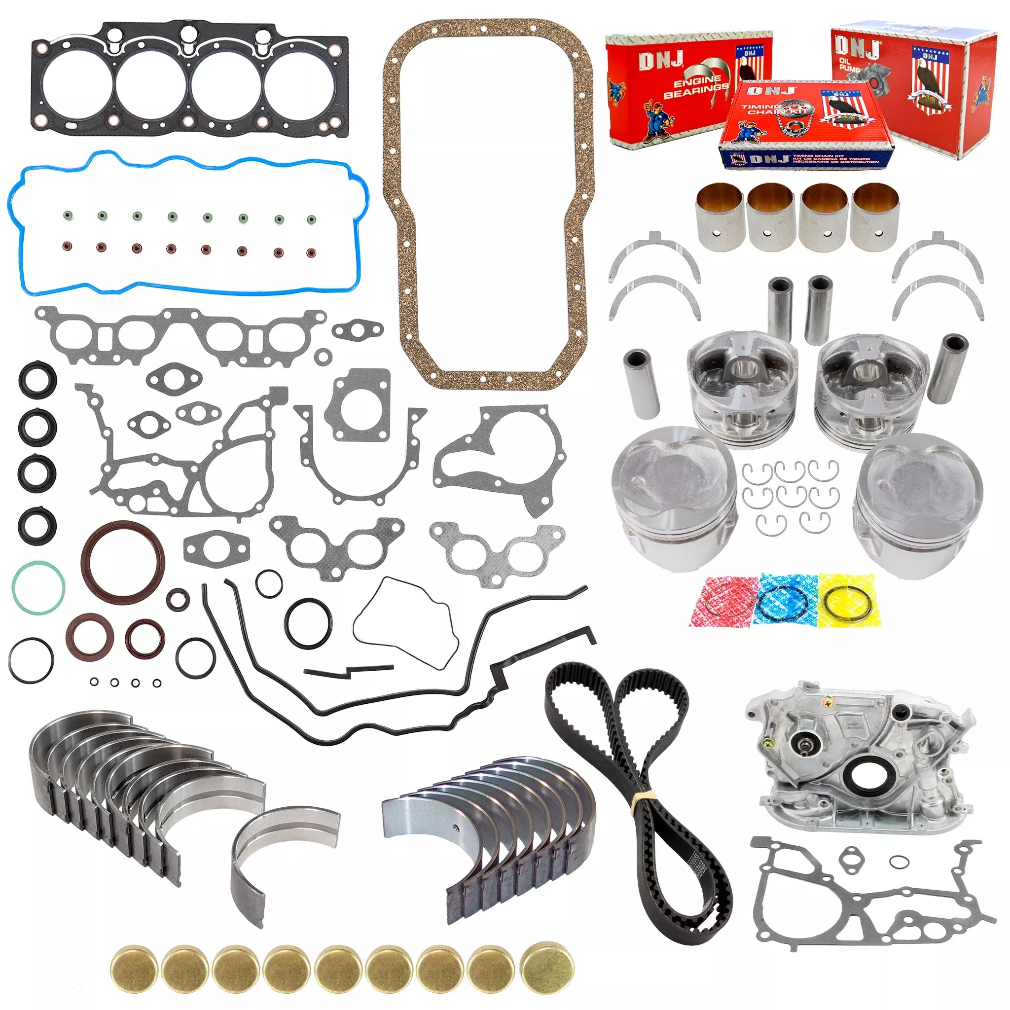 Master Engine Rebuild Kit 1990-1995 Toyota 2.2L