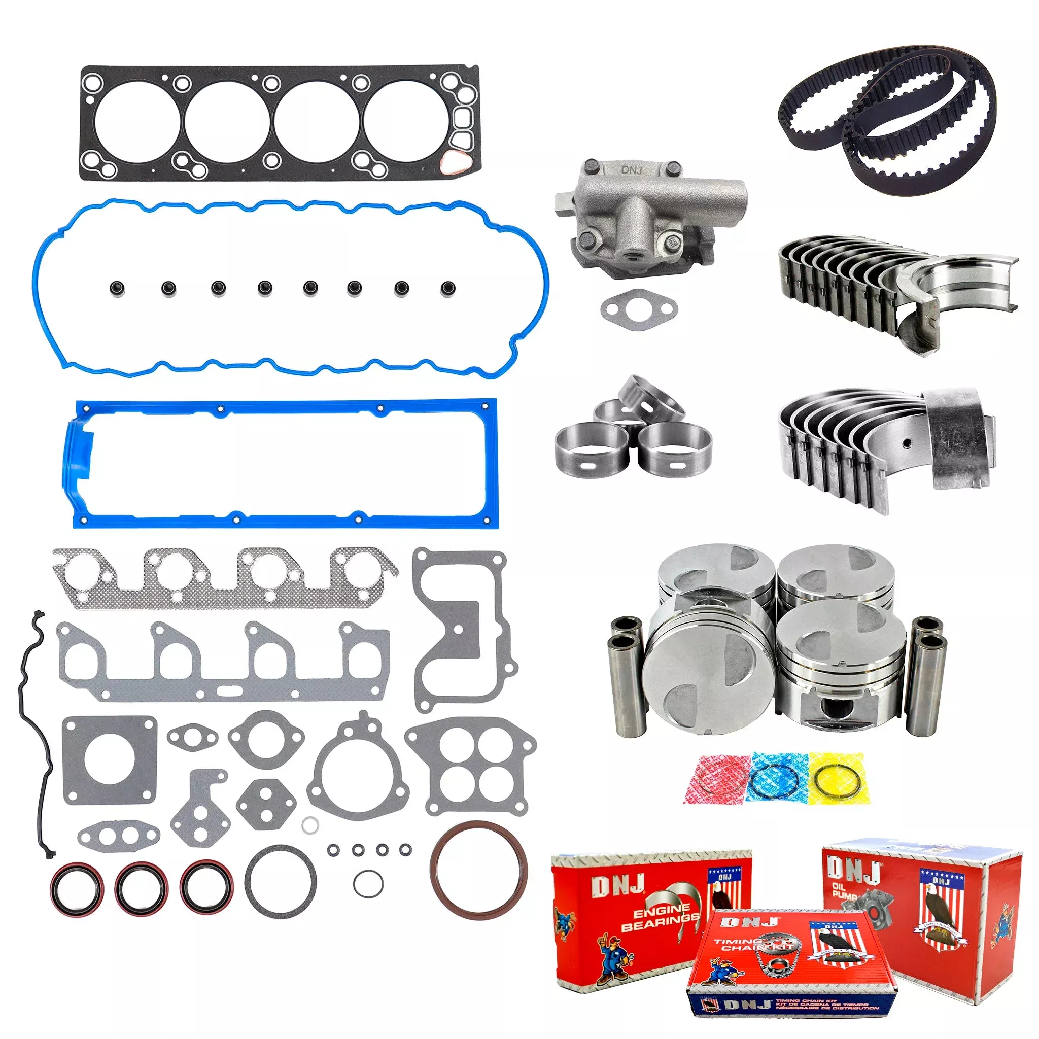 Master Engine Rebuild Kit 1993-1994 Ford,Mazda 2.3L