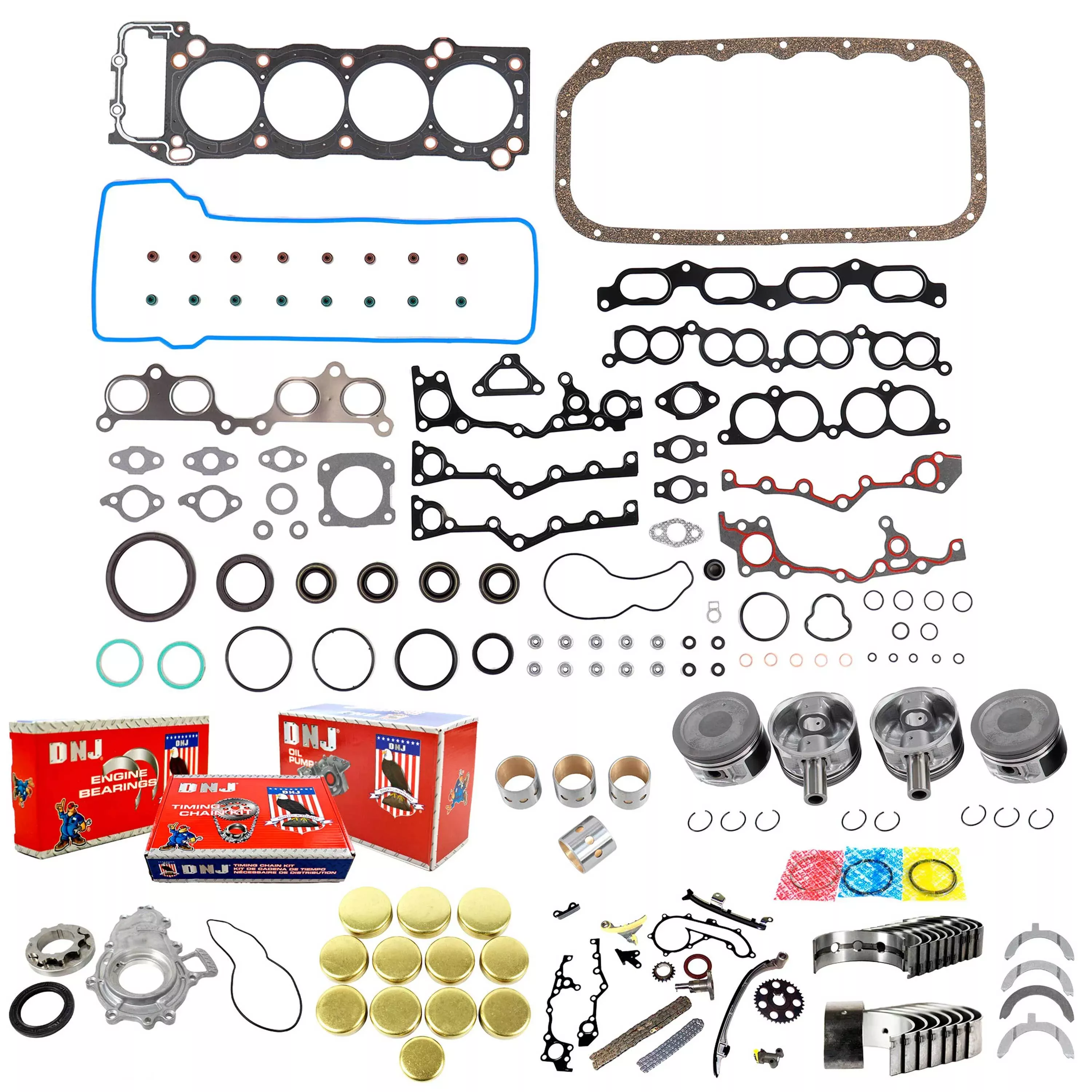 Master Engine Rebuild Kit 1994-2004 Toyota 2.7L