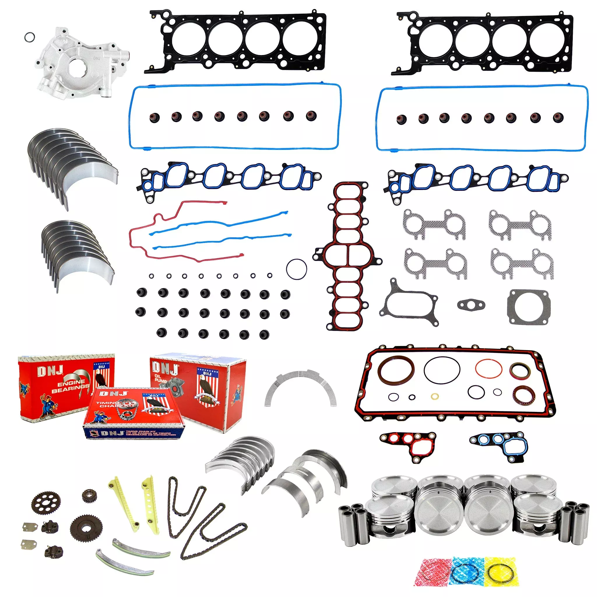 Master Engine Rebuild Kit 2001-2002 Ford 4.6L
