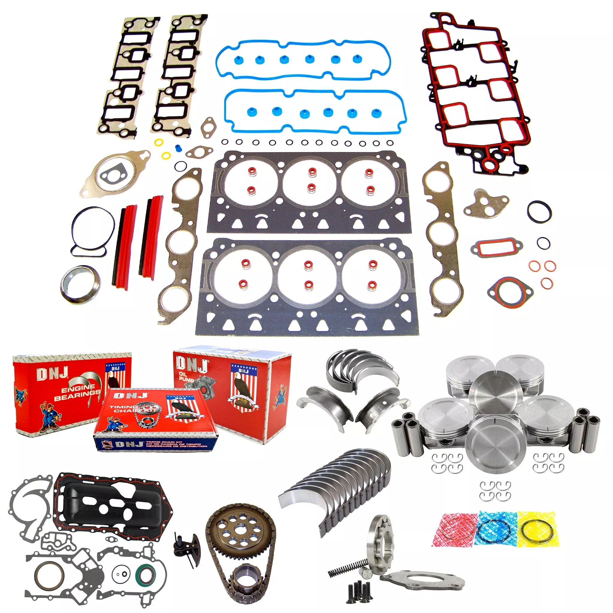Master Engine Rebuild Kit 2004-2005 Buick,Pontiac 3.8L