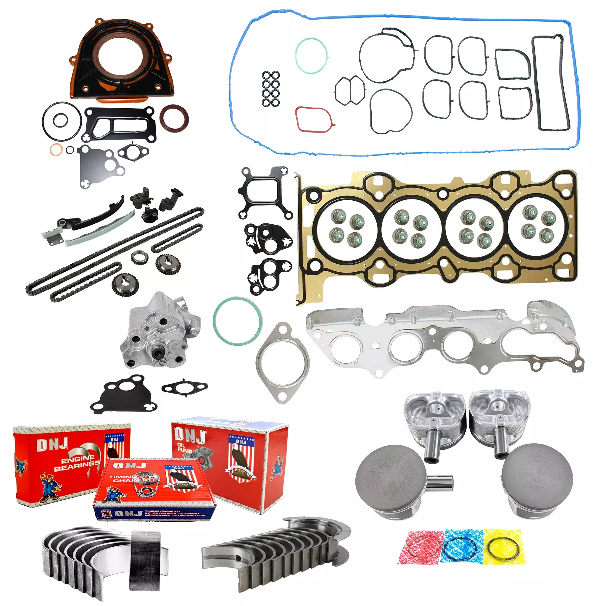 Master Engine Rebuild Kit 2004-2005 Mazda 2.0L