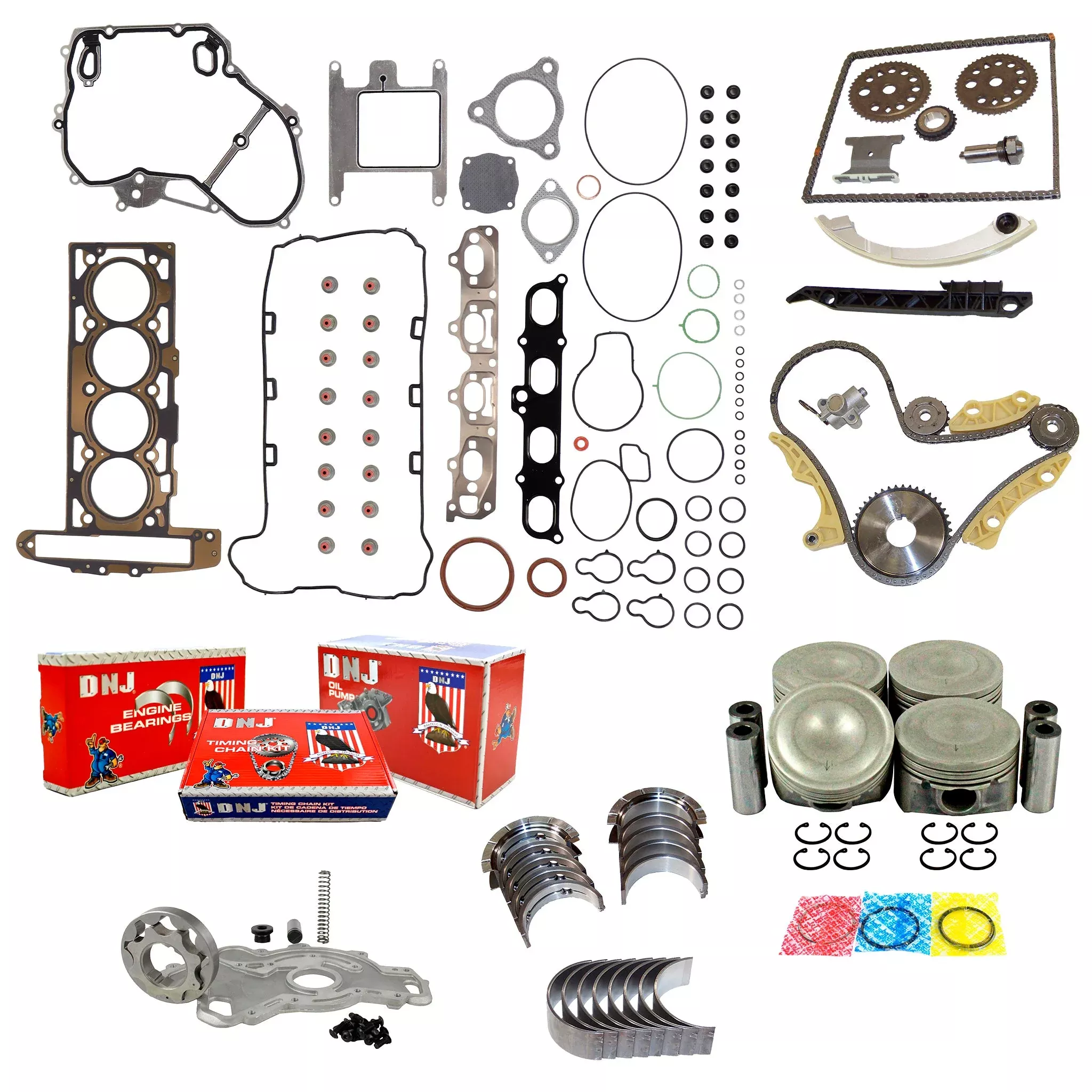 Master Engine Rebuild Kit 2004-2007 Chevrolet,Saturn 2.0L