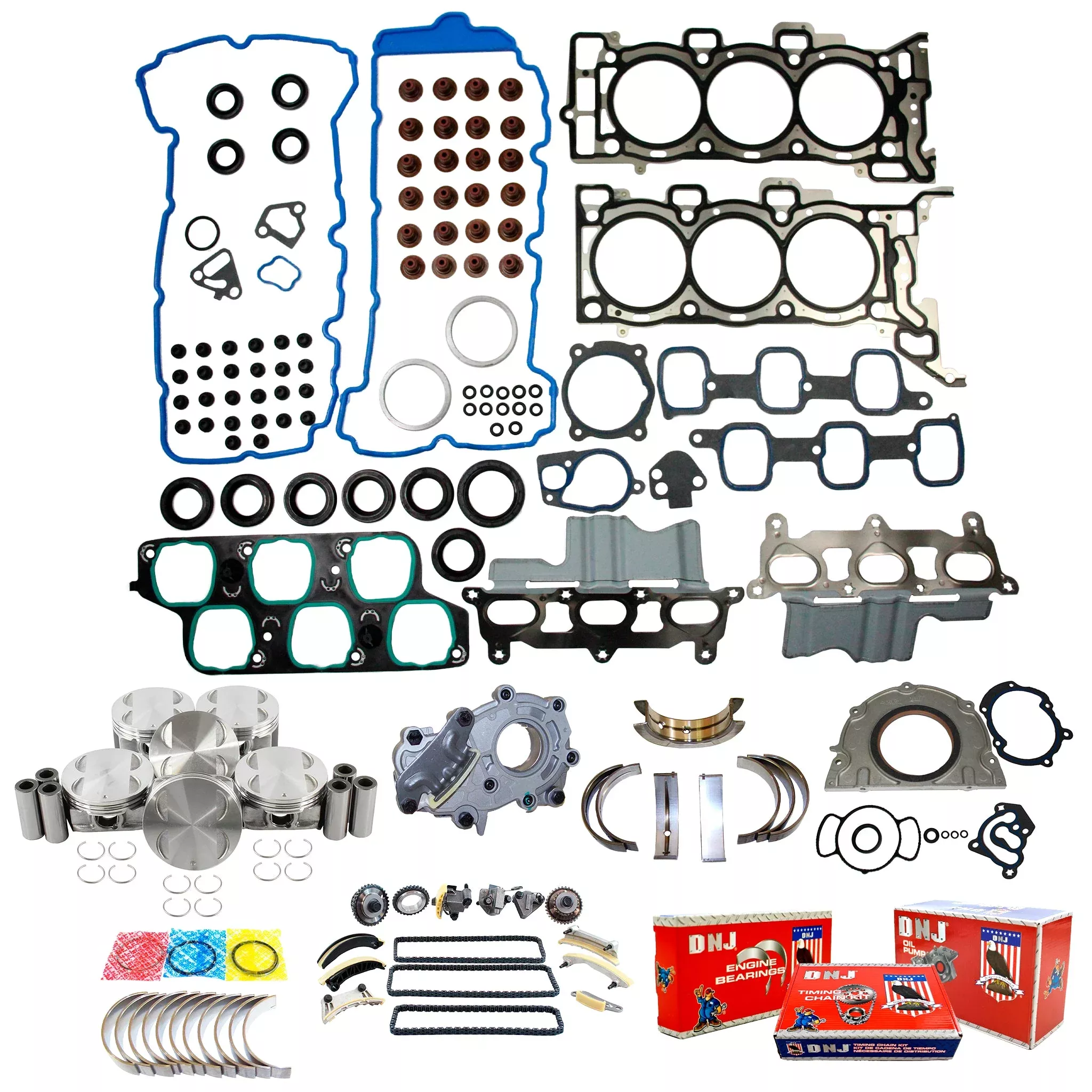 Master Engine Rebuild Kit 2007-2008 Buick, GMC, Saturn 3.6L V6