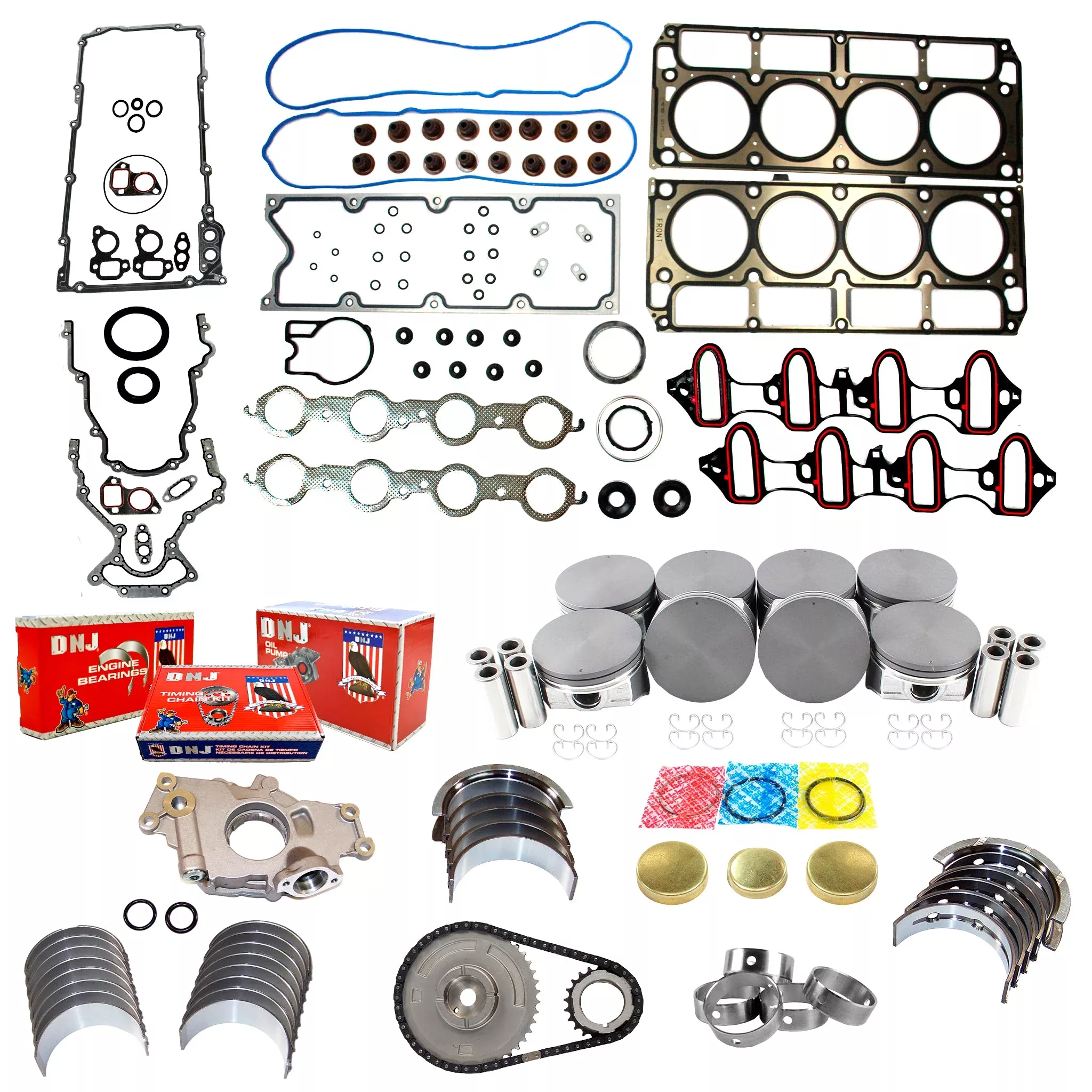 Master Engine Rebuild Kit 2007-2008 Chevrolet,GMC 4.8L-5.3L