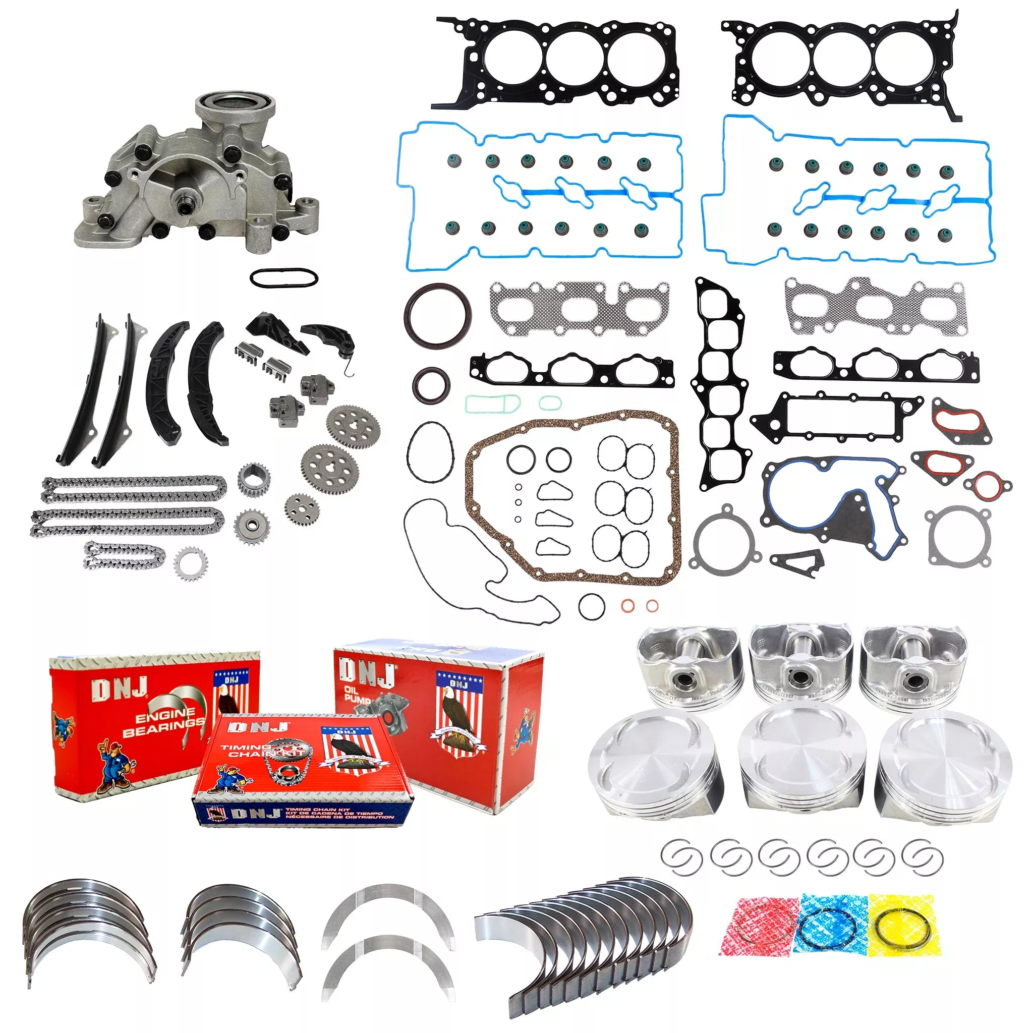 Master Engine Rebuild Kit 2007-2012 Hyundai,Kia 3.8L