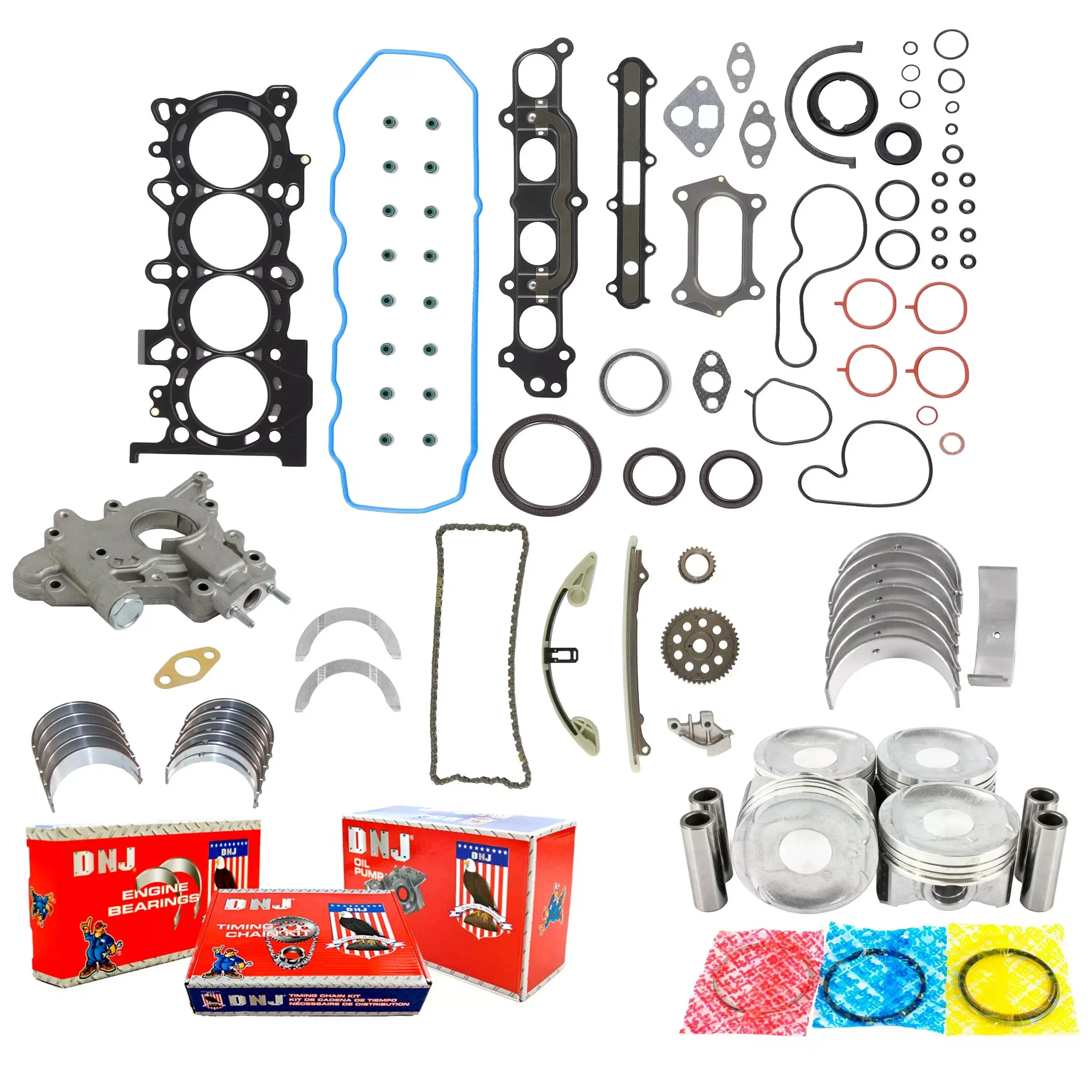 Master Engine Rebuild Kit 2009-2016 Honda 1.5L
