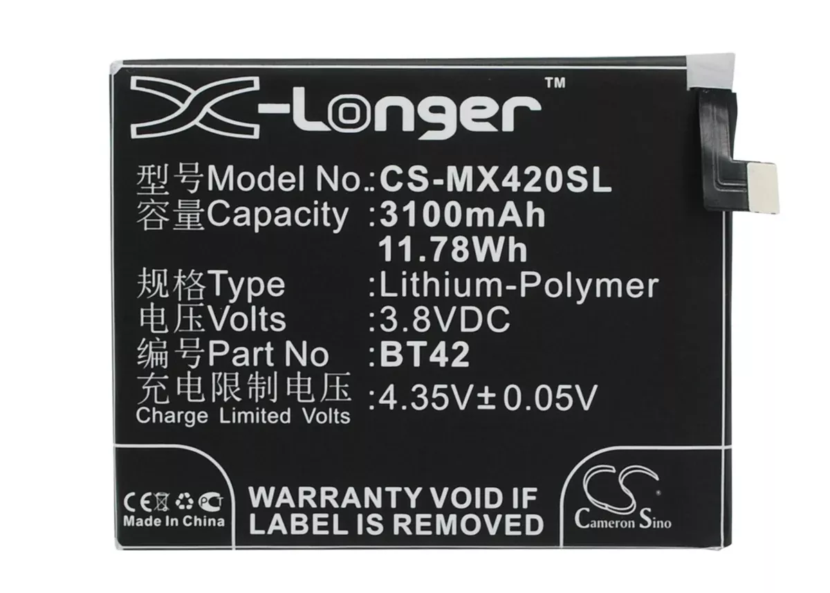 MeiZu M1 Note Mobile Phone Replacement Battery