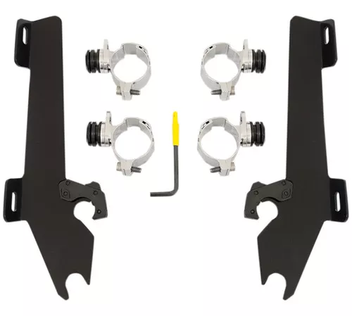 Memphis Shades Batwing Fairing Black Trigger-Lock Mounting Kit (MEK1930)