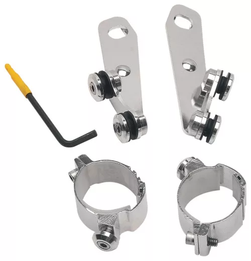 Memphis Shades Custom Lowers Polished Deflector Mount Kit (MEM9896)