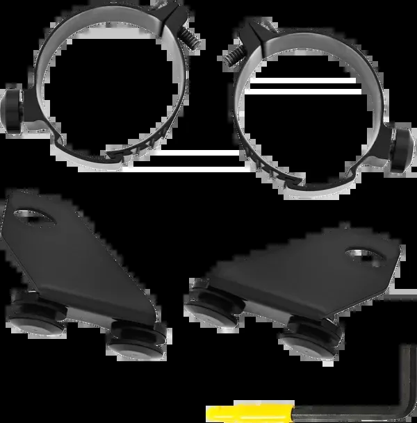 Memphis Shades Lowers Mounting Kit – Black Low Rider S