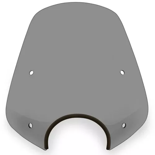 Memphis Shades PopTop Windshield w/7"Cutout Light Smoke (MEP55112)