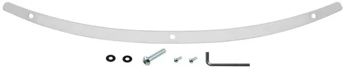Memphis Shades Stainless Steel Windshield Trim Polished Solid (MEM0971)