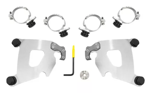 Memphis Shades Trigger-Lock Mount Kit for Cafe Fairings Polished (MEK1994)