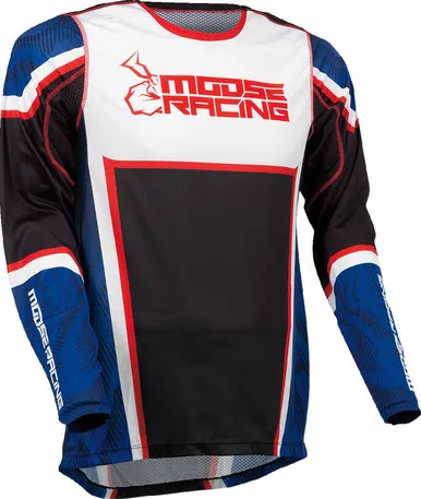 Moose Racing Agroid Red White Blue Black Jersey