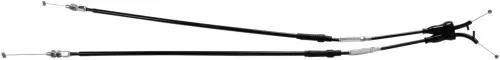Motion Pro Black Vinyl Coated Throttle Cable Set Stock +3" (10-0114)