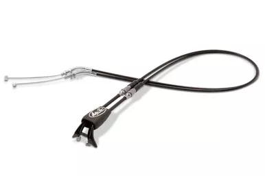 Motion Pro Rev 2/3 Black Vinyl Throttle Push-Pull Cable Set - 01-1301
